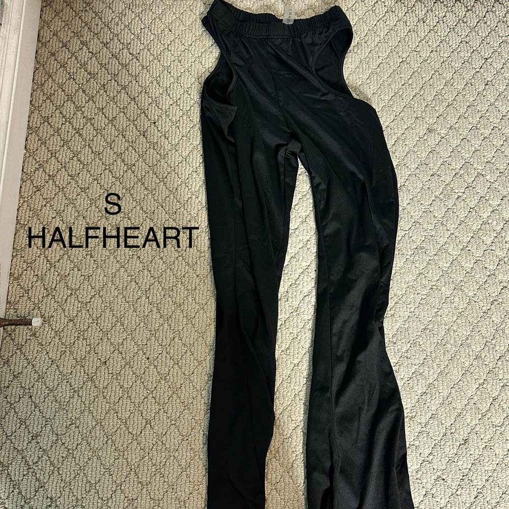 Halfheart Women's Black Flared Leggings
